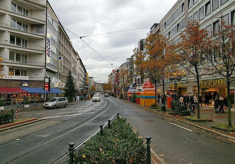 Schadowstraße in den 1990er Jahren
